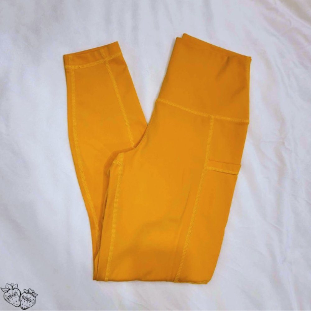 90 Degree ⋆ Golden Yellow ⋆  Yoga Pants 🌞